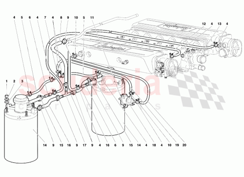 Part Diagram for Lamborghini 008200610