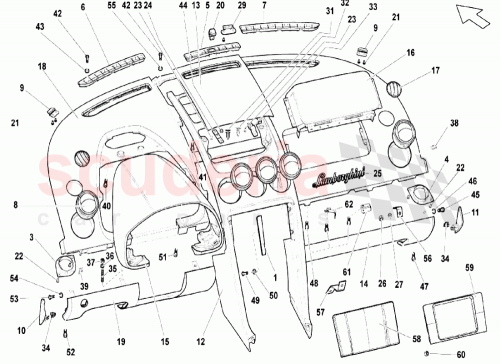 Part Diagram for Lamborghini 402858794T
