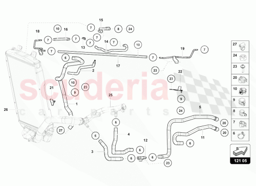Part Diagram for Lamborghini 470121073E
