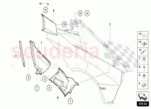 Part Diagram for Lamborghini 470117332D