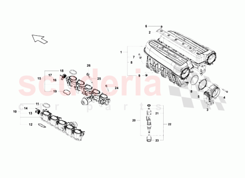 Part Diagram for Lamborghini 07L133109AP