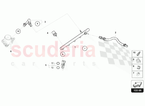 Part Diagram for Lamborghini 07L133681AA