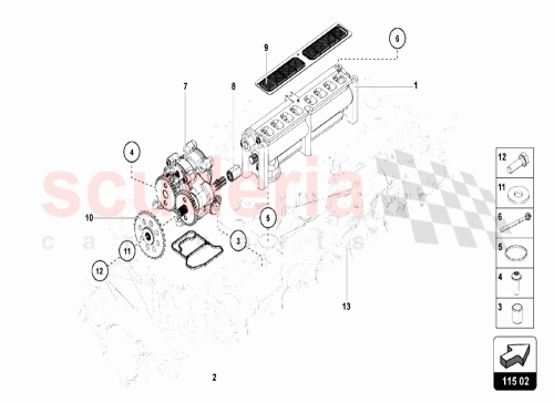 Part Diagram for Lamborghini WHT005613