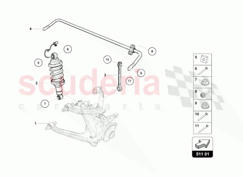 Part Diagram for Lamborghini 4T0512019AH