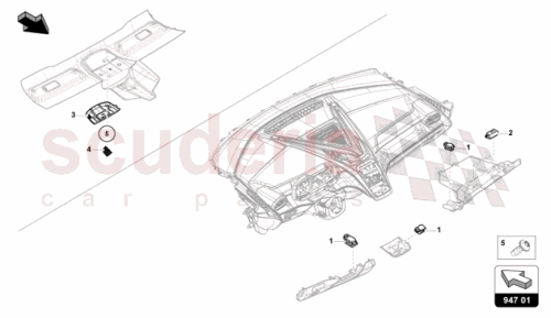 Part Diagram for Lamborghini 83A919390D