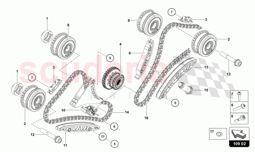 Part Diagram for Lamborghini 07M109450B