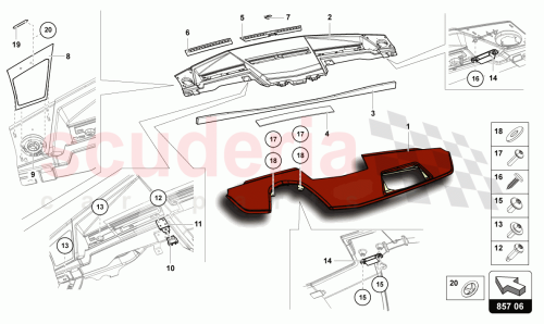 Part Diagram for Lamborghini 471857041M