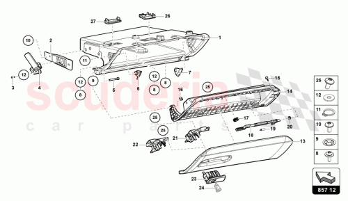 Part Diagram for Lamborghini 471857120D