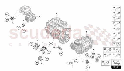 Part Diagram for Lamborghini 47B199381A