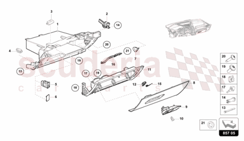 Part Diagram for Lamborghini 4ML857415