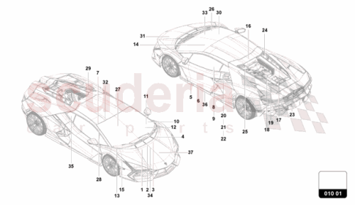 Part Diagram for Lamborghini 47B010550
