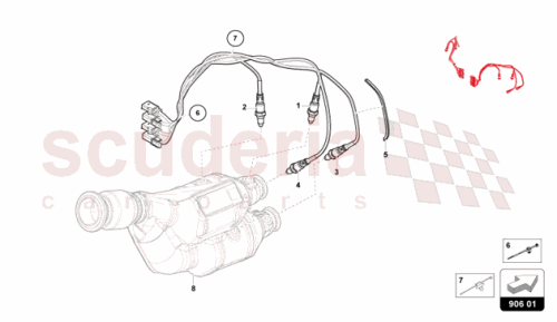 Part Diagram for Lamborghini 04E906262JE