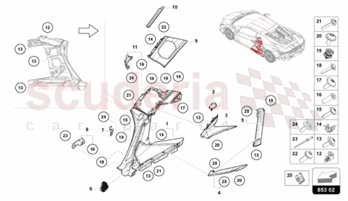 Part Diagram for Lamborghini 47B810065A