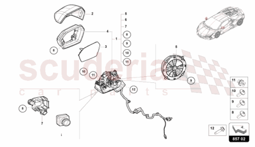 Part Diagram for Lamborghini 47A857409F3FZ