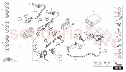 Part Diagram for Lamborghini 47C971061