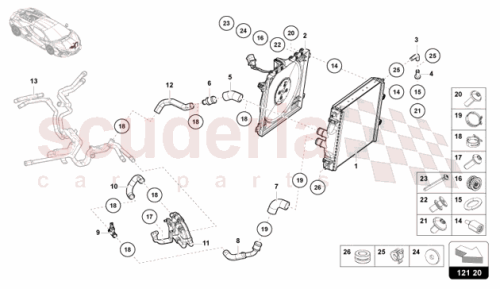 Part Diagram for Lamborghini 47B121251A