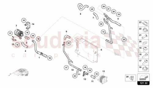 Part Diagram for Lamborghini 47B122921B