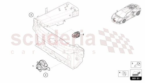 Part Diagram for Lamborghini 47B951206