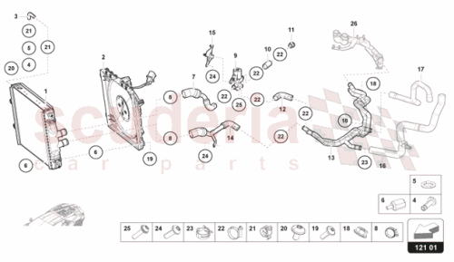 Part Diagram for Lamborghini 5Q0906457C
