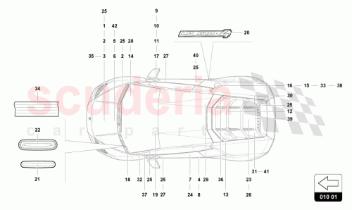 Part Diagram for Lamborghini 4T0010546T