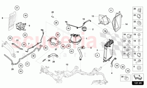 Part Diagram for Lamborghini 4S0121107T