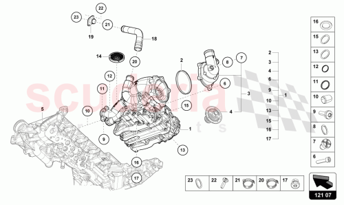 Part Diagram for Lamborghini 07L115009BB
