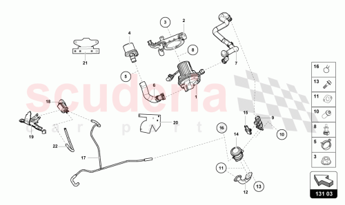 Part Diagram for Lamborghini 4T0131605