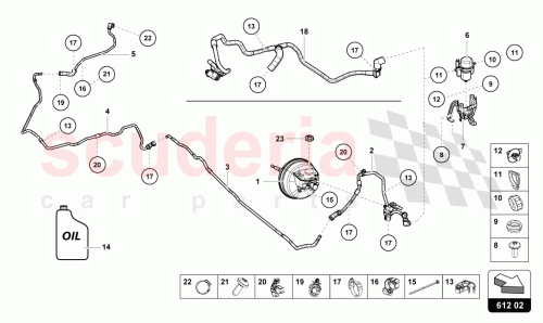Part Diagram for Lamborghini 4S0612105L