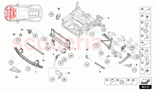 Part Diagram for Lamborghini 4T0807109C