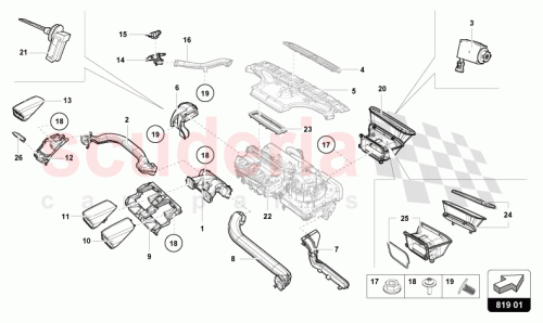 Part Diagram for Lamborghini 4H0907658D