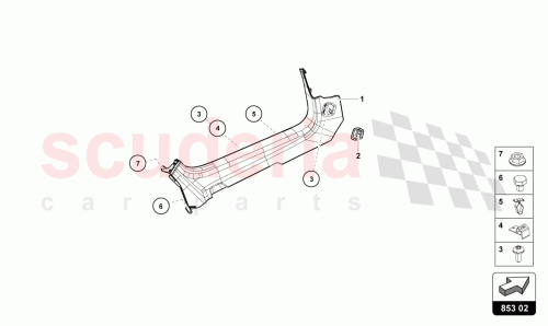 Part Diagram for Lamborghini 4T2959819A