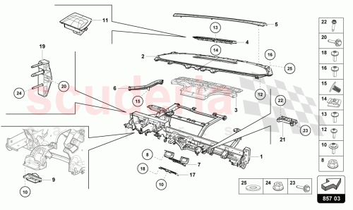 Part Diagram for Lamborghini 4T2858003J