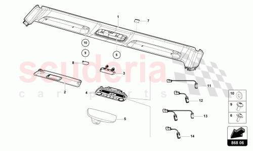 Part Diagram for Lamborghini 4T7867512H