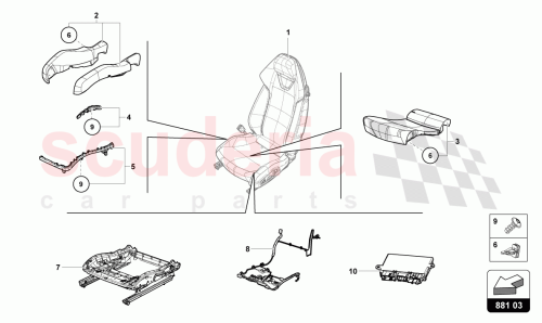 Part Diagram for Lamborghini 4T0881405H