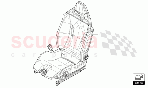 Part Diagram for Lamborghini 4T7882012AA