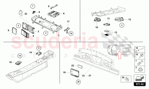 Part Diagram for Lamborghini 4G0959655C