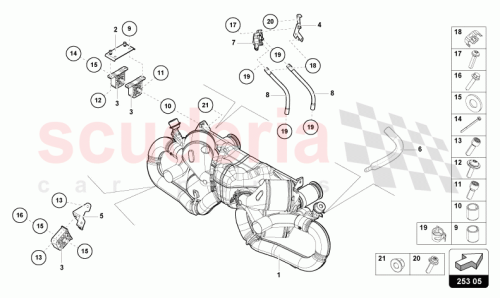 Part Diagram for Lamborghini 4T0251198A