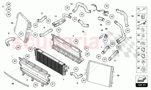 Part Diagram for Lamborghini 4T3121333