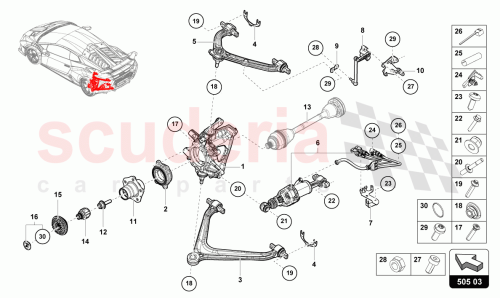 Part Diagram for Lamborghini 4T0505311B