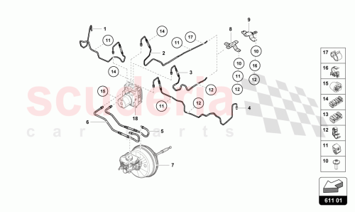 Part Diagram for Lamborghini 4T0614726H