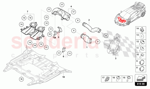 Part Diagram for Lamborghini 8E0145917