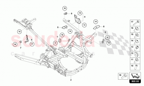 Part Diagram for Lamborghini 4T3809076