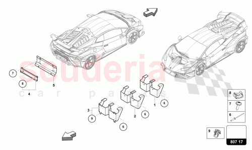 Part Diagram for Lamborghini 4T3807997B