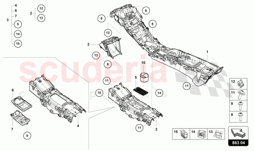 Part Diagram for Lamborghini 4T0863241MXZ0