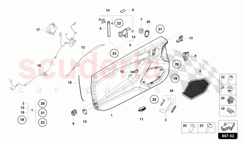 Part Diagram for Lamborghini 4T3867149