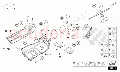 Part Diagram for Lamborghini 4T3863584