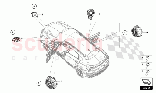 Part Diagram for Lamborghini 4M0035454B