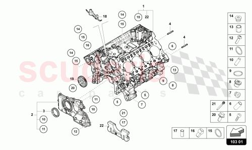 Part Diagram for Lamborghini 0P2103153F