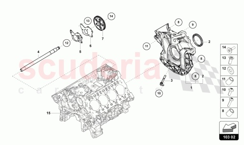 Part Diagram for Lamborghini 06M103173R