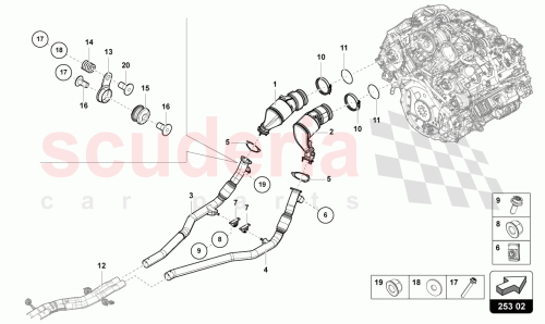 Part Diagram for Lamborghini 4M0253099C
